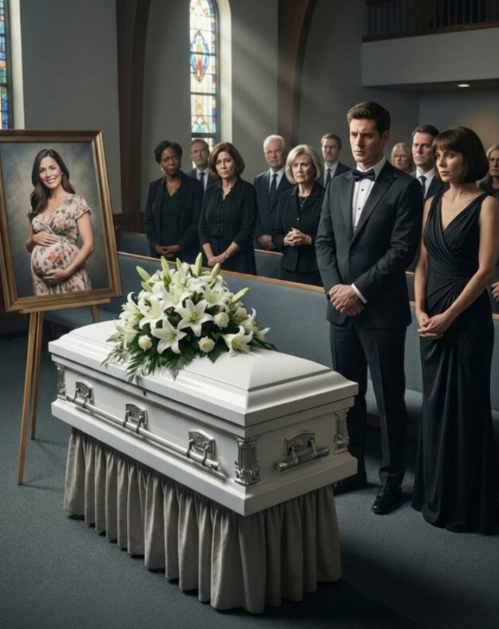 Mannen tog med sig matte till sin gravida frus begravning — då öppnade advokaten hennes testamente och avslöjade