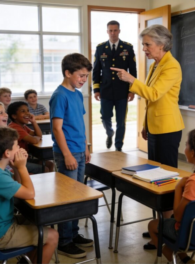 En lärare offentligt ac: cu: sed en student som heter Daniel Ruiz av att stjäla och krävde hush pengar från sin far för att «få det att försvinna» — men hon hade ingen aning om att Daniels far var en överste.