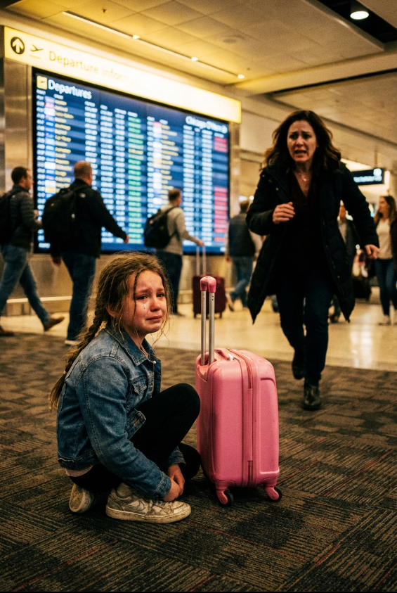 Min sjuåriga dotter lämnades ensam på flygplatsen medan resten av familjen gick ombord på sitt Disney-flyg. Ett meddelande dök upp i vår gruppchatt: ”Kom och hämta henne – vi lyfter.” Sedan tillade min mamma kallt: ”Känn oss inte illa. Hon behöver den här läxan.”