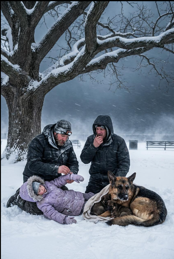 De rusade in för att rädda en strandsatt schäfer – bara för att upptäcka något gömt under honom som krossade deras hjärtan och avslöjade en hjärtskärande sanning som ingen hade varit beredd att möta.