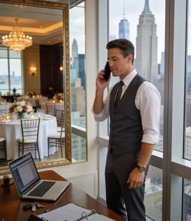 ”Din familj avbokade din inbjudan… men de vill behålla handpenningen på 50 000 dollar som du betalade.”