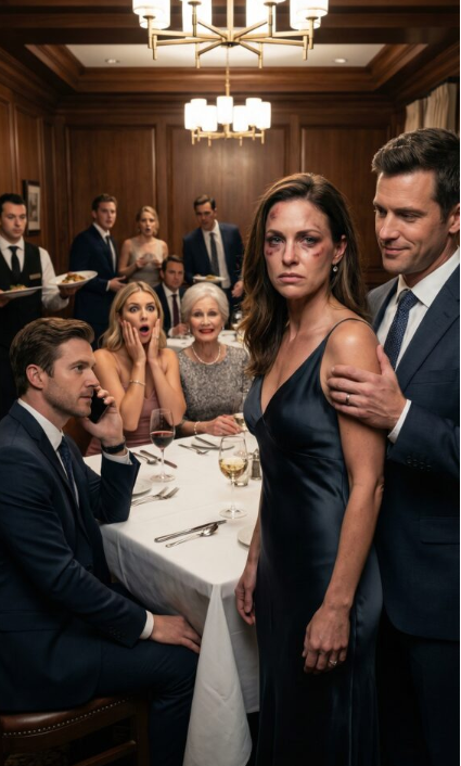 På vår 10-års bröllopsdagsmiddag gick jag in i restaurangen med ett blått öga. Musiken tystnade. Tallrikarna frös till i luften. Min man kramade min axel och sa: ”Oroa dig inte, det där är mina systrar. De lär henne bara en läxa i respekt.” Hans systrar brast ut i skratt – tills min bror reste sig upp, lutade sig över bordet och viskade till honom: ”Redo för min lektion, Ethan?”