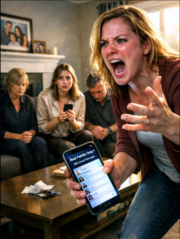 Min syster lade av misstag till mig i “Riktig familjechatt” – där de hade hånat mig i 7 år. 847 meddelanden som kallade mig “välgörenhetsfallet”, satsade på när jag skulle misslyckas, firade min skilsmässa. Jag skärmdumpade allt. Sedan…