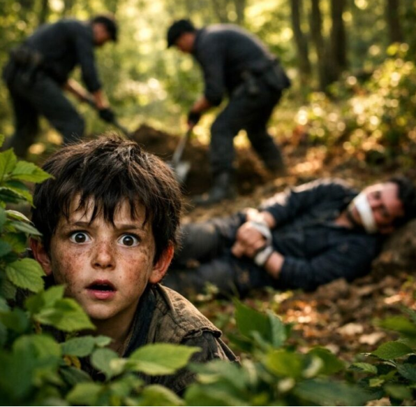 «Han sov i skogen och såg det otänkbara: två män begravde en miljonär levande. Hennes modiga reaktion förändrade två liv för alltid…»