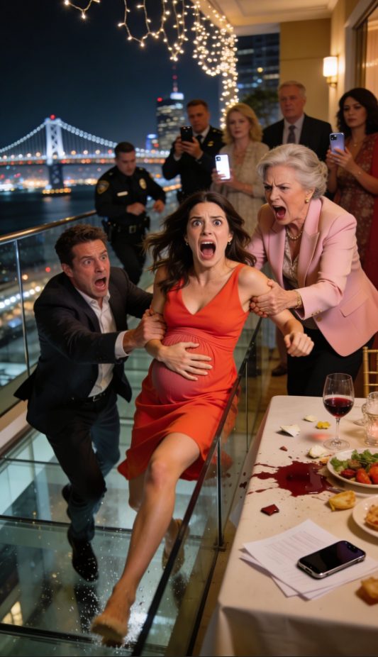 Vid en familjemiddag tillkännagav jag min graviditet och förväntade mig tårar och kramar. Istället anklagade min svärmor mig för att ha fejkat för att få tag på min mans femtio miljoner och krävde bevis på plats. Innan jag hann reagera tog hon tag i min handled och knuffade ut mig från hotellterrassen. På akuten, med min man skakande bredvid mig, chockade läkaren oss genom att säga att det fanns ett fosterhjärtslag och att detta skulle behandlas som misshandel.