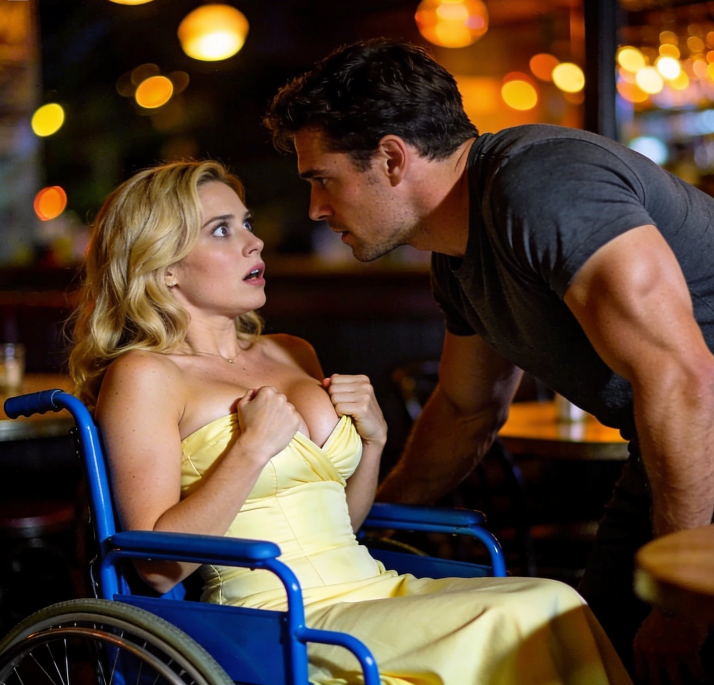 ”Förlåt, jag sitter i rullstol”, sa hon på en blinddejt – och mannens nästa drag förändrade allt…