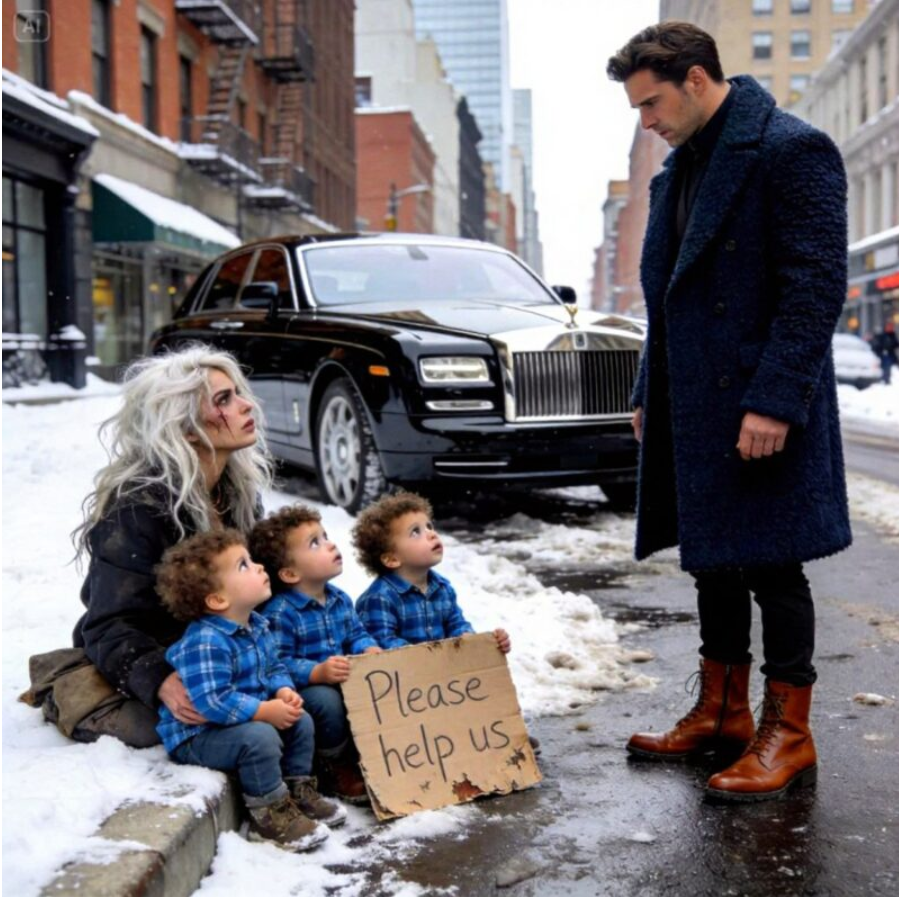 En miljonär upptäcker sin tidigare kärlek på gatan med tre barn som ser precis ut som honom – det som följer förändrar allt