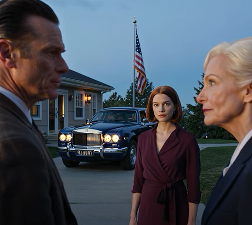 Jag var sen till min rika flickväns föräldrar eftersom jag stannade på vägen för att hjälpa en äldre kvinna att laga hennes veteranbil; hennes föräldrar tyckte redan inte om mig, så när jag kom in efter schemat med olja på ärmarna, fett på händerna och ett tafatt leende, visste jag att jag just hade trängt mig in i ett hörn… och sedan, precis som luften i det eleganta huset började bli isig, kom ett bekant motorljud från uppfarten, samma veteranbil som jag just hade reparerat rullade upp, och kvinnan klev ut och gick rakt in som om hon visste exakt var jag skulle stå. – Nyheter