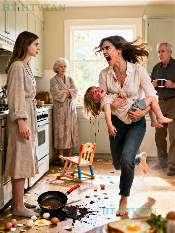 Under frukosten satte sig min oskyldiga 4-åriga dotter av misstag vid min systerdotters bord och började äta. Min syster såg det och kastade – Nyheter