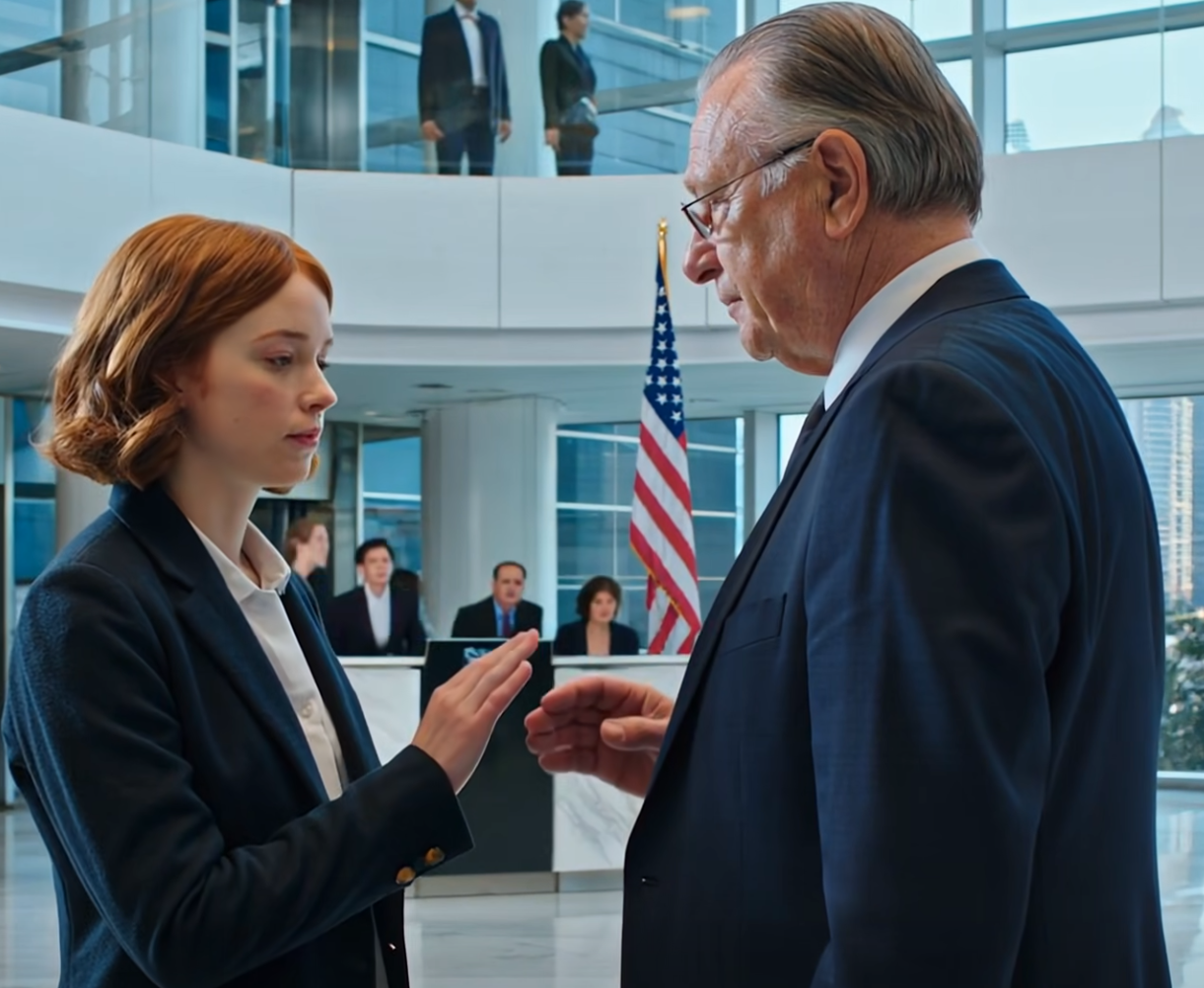 Jag var en blyg praktikant, och när jag såg en äldre döv man bli ignorerad i vår företagslobby hälsade jag honom på teckenspråk – utan att inse att VD:n tittade på… eller att han var den typen av person som hela byggnaden skulle ställa sig upp för att hälsa på – Nyheter