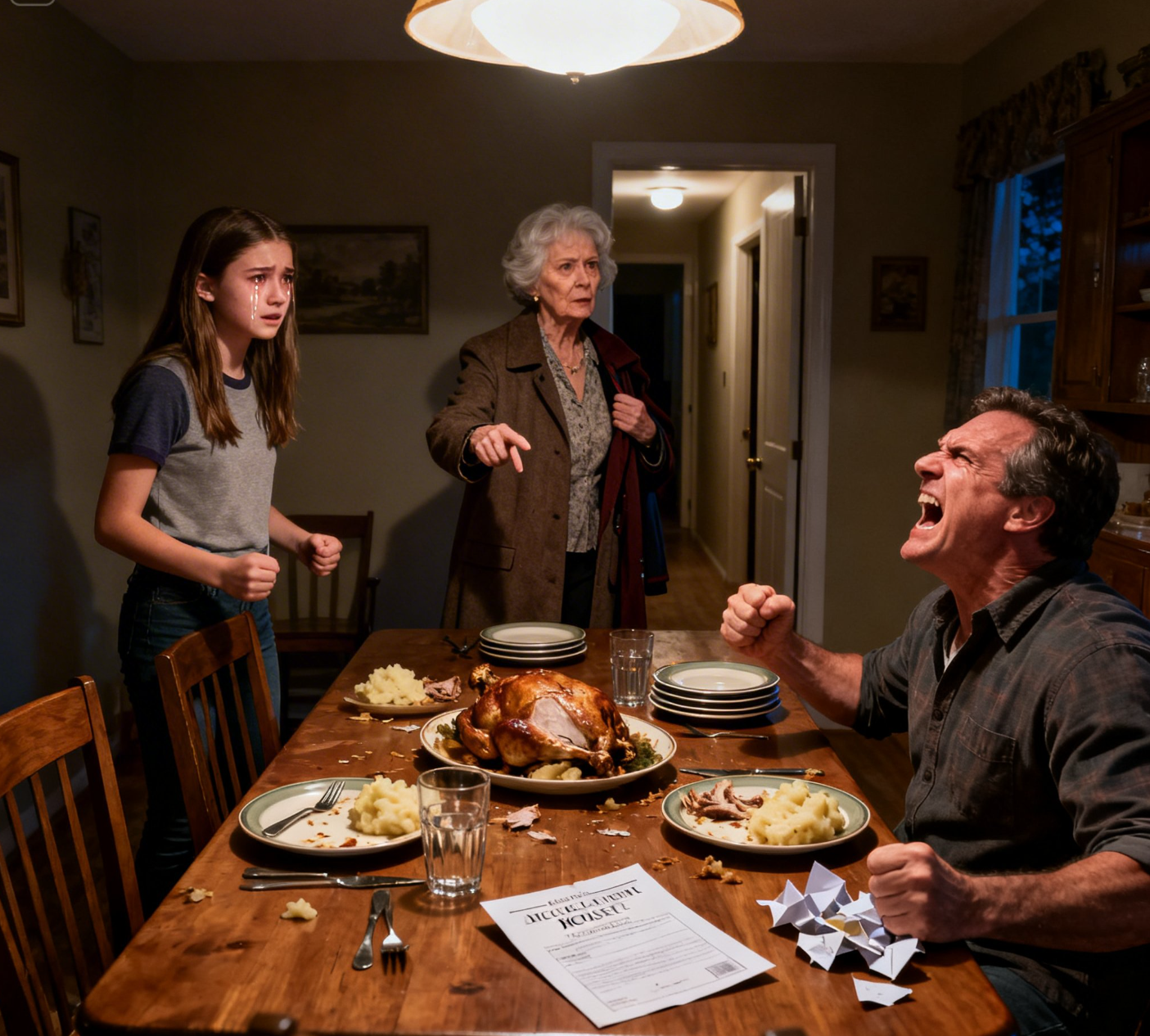 Min pappa slet sönder mitt antagningsbesked till universitetet vid middagen och sa: “Ingen av mina dotter behöver en utbildning.” Min mormor satt tyst i 30 sekunder. Sedan reste hon sig upp, tog på sig sin kappa, tittade på min pappa och sa: “Packa hennes väskor.” Min pappa skrattade – tills hon drog fram köpekontraktet på hans hus – Nyheter