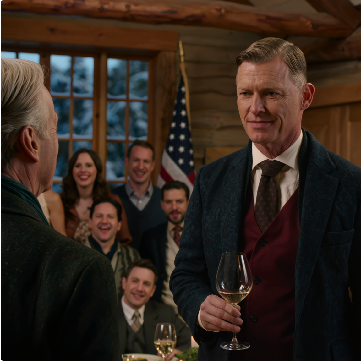 Vid julmiddagen höjde min son sitt glas och sa: ”Må detta bli pappas sista jul i det här huset.” Alla skrattade. Hans fru klirrade med sitt glas. Jag log tillbaka. ”För familjen”, sa jag tyst. Nästa morgon, när han kom in i köket och såg vem som satt vid mitt bord, försvann färgen helt från hans ansikte. – Nyheter