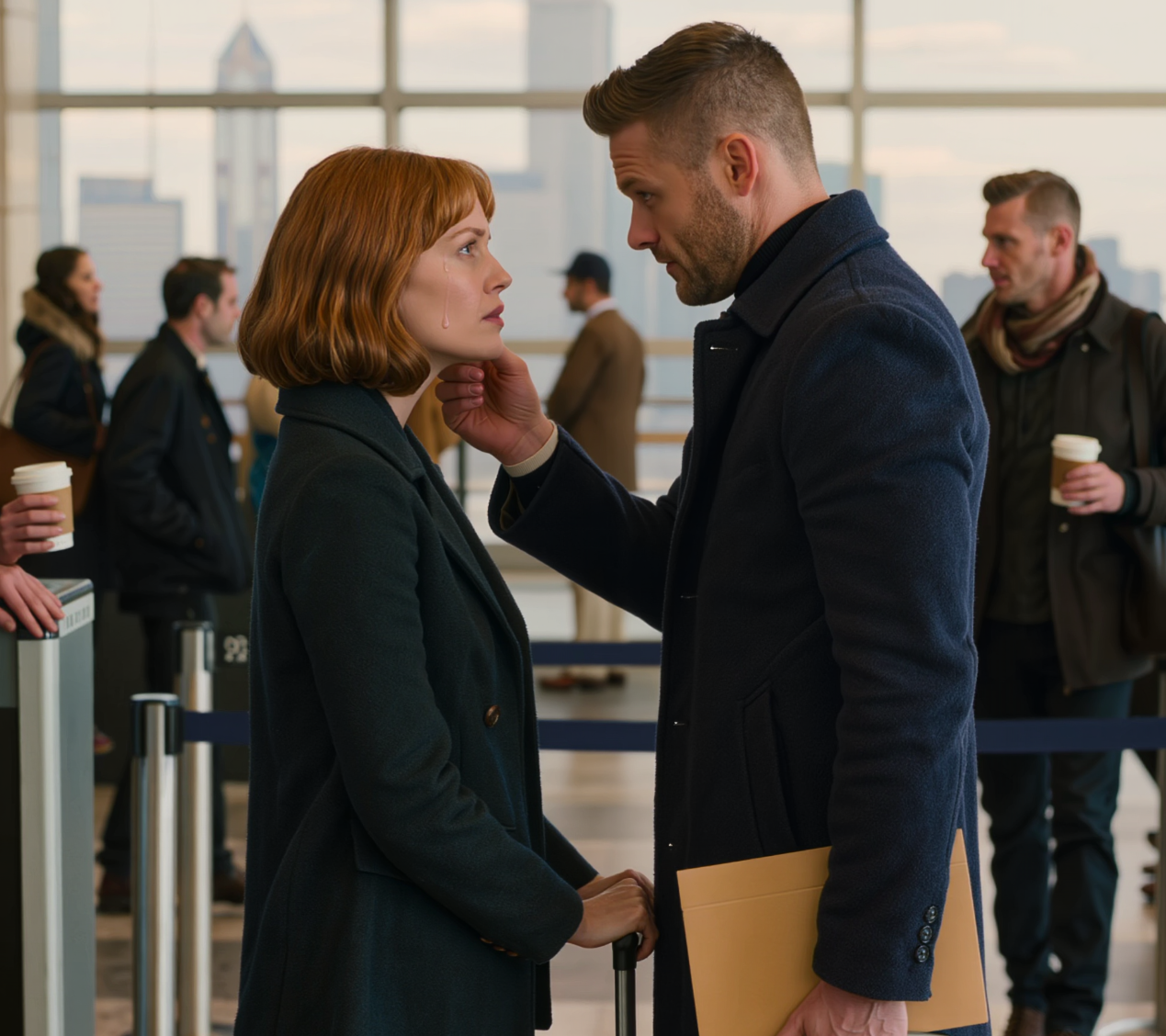 Min man lämnade Chicago för ett “kärleksprojekt”, och jag grät i O’Hare som en hängiven hustru… Och sedan åkte jag hem för att skriva under dokumenten och en disciplinär åtgärd för honom. En vecka senare avslöjades allt. – Nyheter