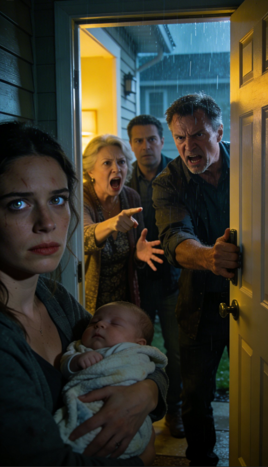 Han valde basebollplanen framför min examenscen, och jag slutade låtsas att det inte spelade någon roll. När hans första barnbarn föddes berättade jag för honom att vi inte skulle göra några överraskningsbesök och att han inte var bjuden än. Han dök upp arg och bankade på dörren som om han kunde tvinga sig in i mitt liv. Min styvmamma tappade kontrollen och anklagade mig för straff. Jag kallade det gränsdragningar.