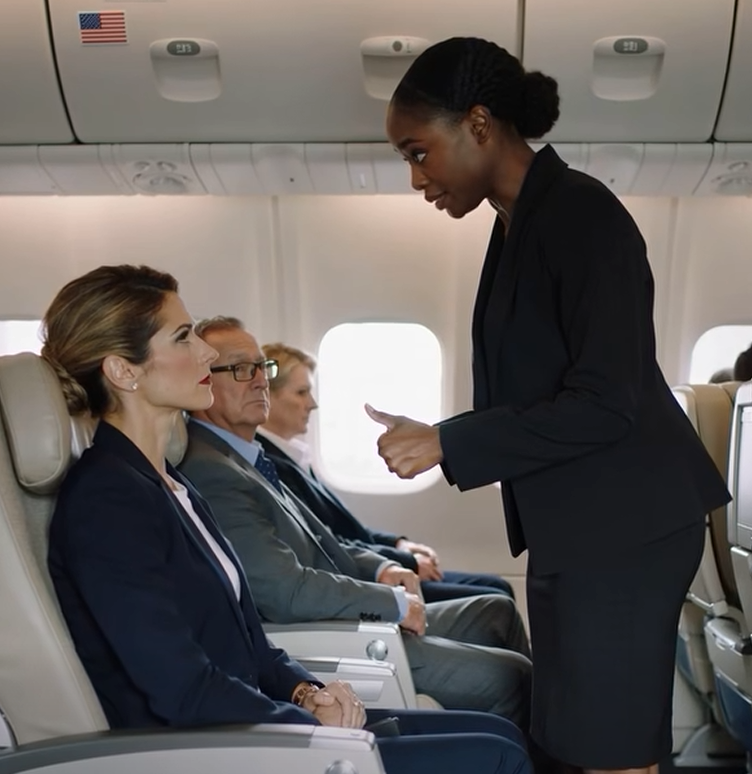 Flygvärdinna sparkade ut en svart sjuk flicka – minuter senare satte hennes pappa planet på marken!