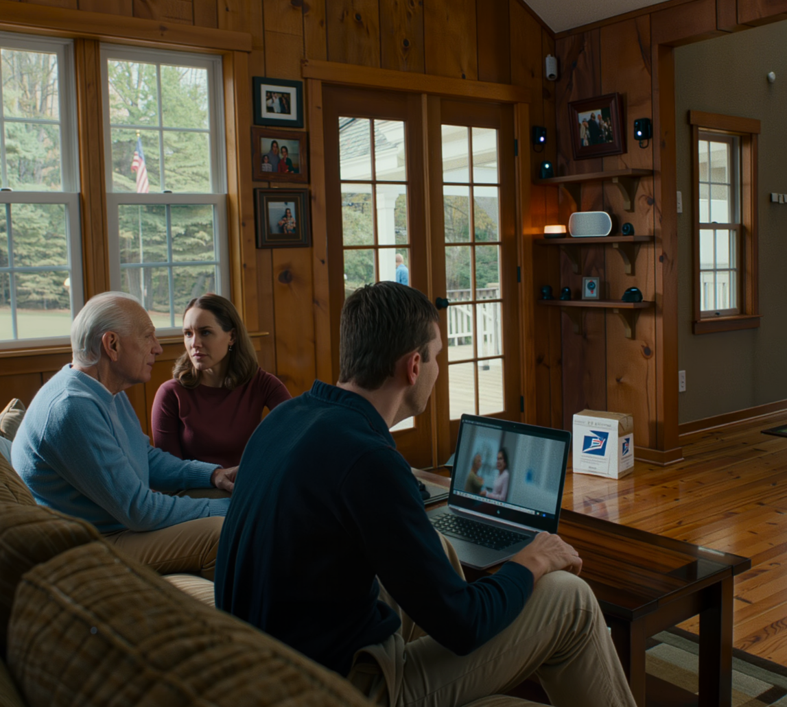 På Fars dag – precis när jag skulle fylla 71 – installerade min son ett smart hemlarmssystem åt mig. Min svärson arbetar med cybersäkerhet, så han bestämde sig för att kolla upp det. På mindre än tjugo minuter började hans händer skaka. Han sänkte rösten och sa: ”Pappa… någon har övervakat dig. De kan höra allt.” Jag trodde att han bara var dramatisk. Men exakt tre veckor senare…