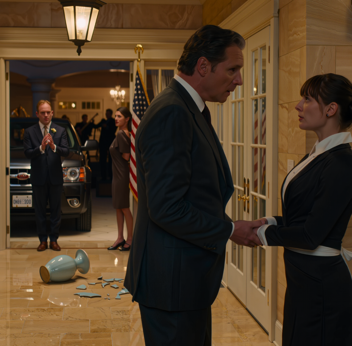 Jag diskade på en miljardärs privata fest när jag av misstag välte en vas. Jag förberedde mig på att han skulle explodera – men det gjorde han inte. Han gick närmare, stirrade på mina händer och viskade: ”De där ärren… var fick du dem ifrån?”