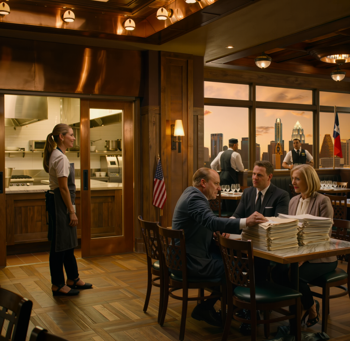 ”Min familj avbröt mig i fyra år – sedan en kväll dök de plötsligt upp på min restaurang, som om ingenting någonsin hade hänt. Min pappa slängde ner en bunt papper på bordet, tittade mig rakt i ögonen och lade fram sina villkor: ‘Skriv under över 15 % … annars ringer jag din hyresvärd ikväll.’”