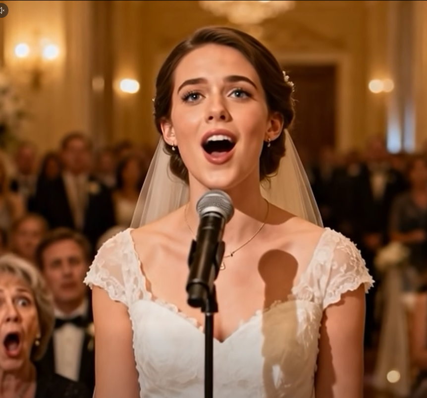 Min svärmor försökte förödmjuka mig på ett bröllop genom att tvinga mig att sjunga utan musik. Hon trodde att jag, som bara hade tagit studenten, skulle skämma ut mig själv. Hon log kallt och sa: ”Kom igen, sjung.” Gästerna började viska. Mina händer darrade när jag klev fram. Men när jag öppnade munnen och började sjunga… slutade skrattet och alla ansikten i rummet förändrades långsamt. – Berättelse