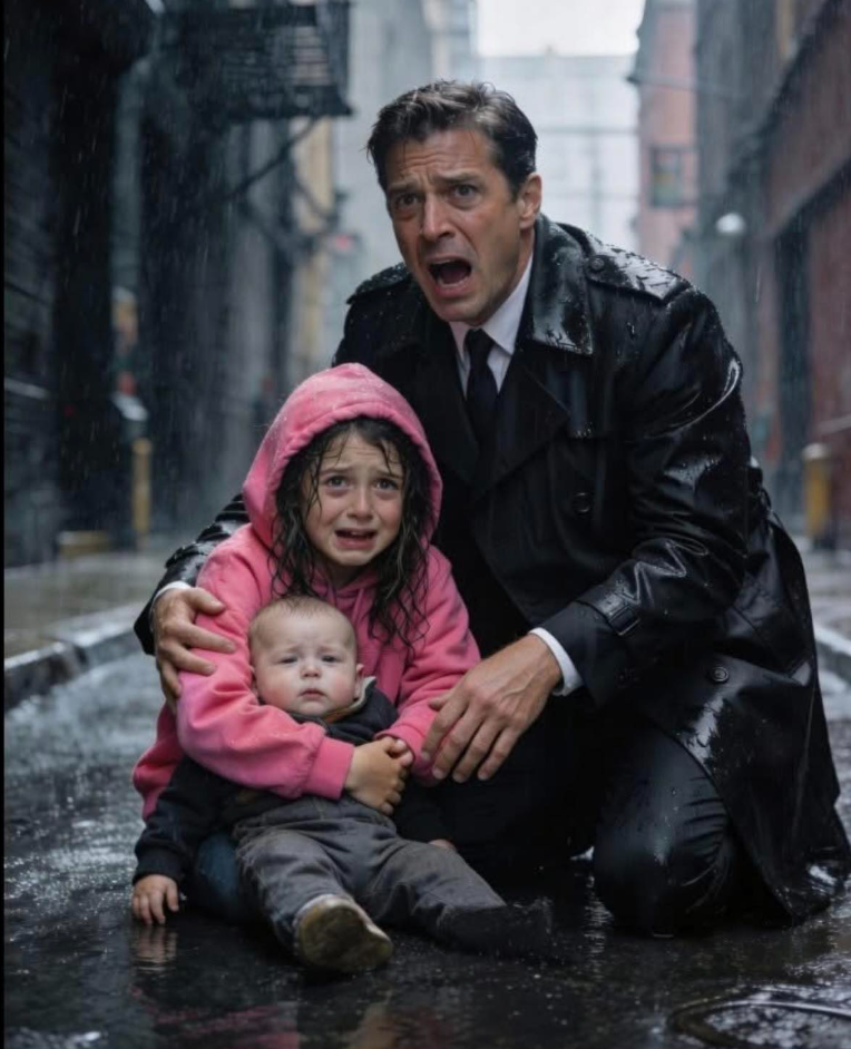 «Sir … kan du hjälpa mig, min lillebror? Jag har inga pengar, men när jag blir stor betalar jag tillbaka. Snälla.»…en liten flicka i en Regndränkt gränd bad en miljonär att hjälpa till med att hjälpa sin «bror»