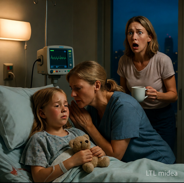 Min åttaåriga dotter hade precis kommit ut från operationen. Jag var knappt två minuter bort för att leta efter kaffe… och när jag kom tillbaka fann jag henne darrande, med tysta tårar som blötläggde kudden.