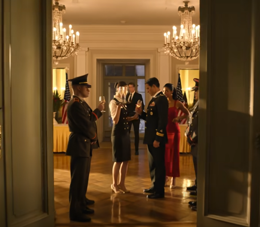 ”Bara en servitris”, sa min syster, tillräckligt högt för att svida. Jag log som om jag hade förlorat – ända tills en fyrstjärnig höjde sin champagne för en skål. Jag lutade mig fram, på perfekt franska: ”Drick inte.” Generalens blick snärjdes till min, som om han hade hittat ett spöke mitt framför ögonen, och han andades ett ord jag inte hade hört på flera år: ”Oraklet.” Och plötsligt förändrades varje leende i det rummet.