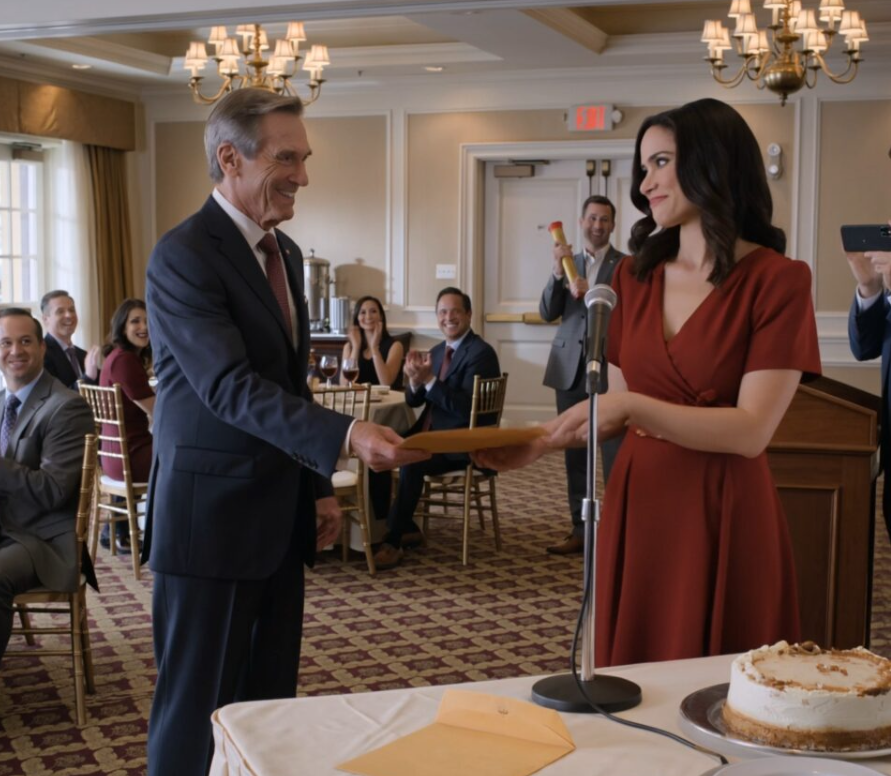 Vid min pensioneringsfest på ett hotell vid I-84 utanför Hartford tog min fru mikrofonen innan jag hann tacka någon och meddelade att hon lämnade mig, medan våra barn applåderade under de fejkkristallkronorna som om alltihop hade varit planerat mellan dessert och kaffe. – Nyheter