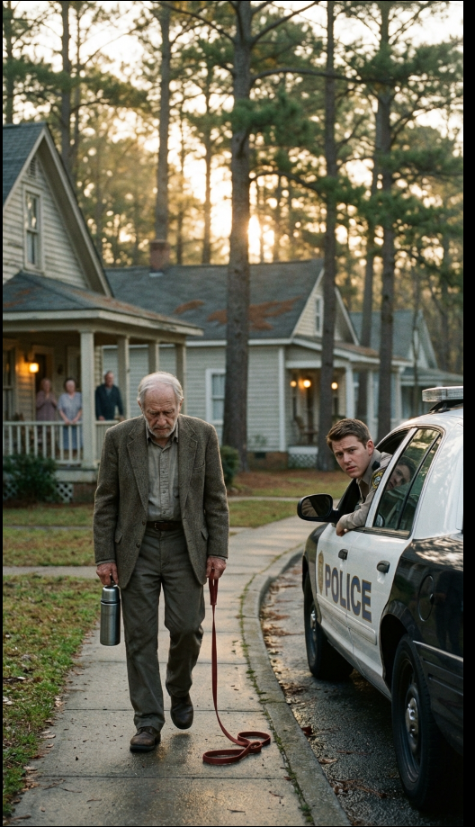 En 82-årig man gick varje morgon med ett tomt hundkoppel – grannarna trodde att det var demens, tills sanningen om hans avlidna fru och den dolda lappen förändrade allt