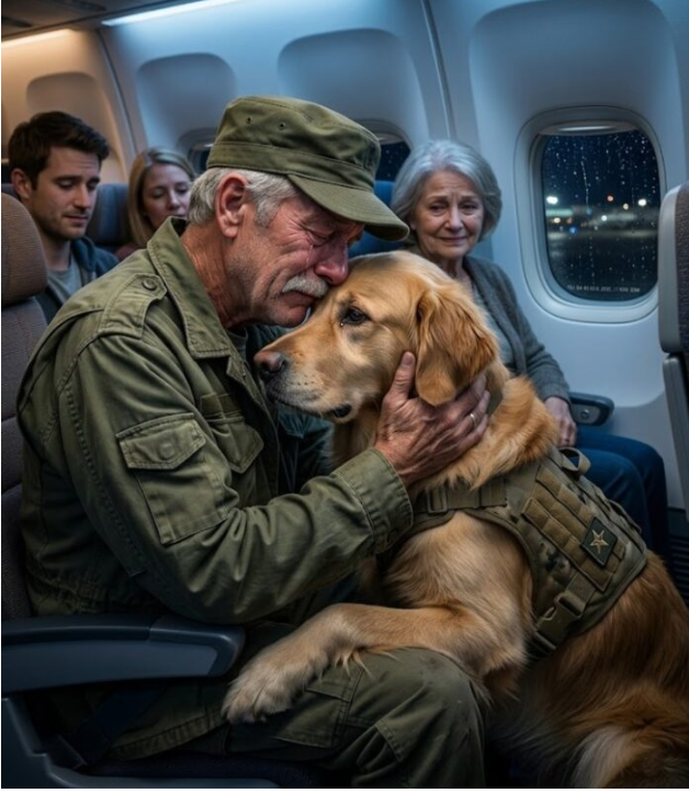 35 000 fot över Atlanten gick en sorgande Krigshund nerför en mörk Flygplansgång och förändrade ödet för två främlingar