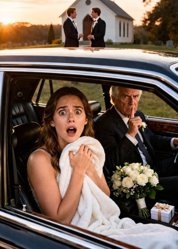 Morgonen före min systers bröllop sade vår chaufför plötsligt tyst: ”Lägg dig ner på baksätet och täck dig med filten. Du måste höra det här.” Jag vägrade först, men han insisterade: ”Lita på mig.” En halvtimme senare hörde jag Takeo…