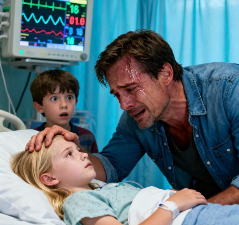 «Miljonärens dotter dog i hans armar, men trädgårdsmästarens SON såg något på bildskärmen och stannade… läkaren närmade sig ventilatorn, hans ansikte en mask av professionell medkänsla.