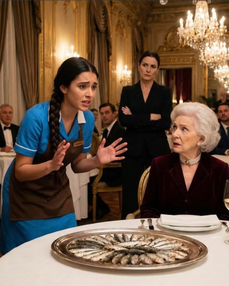 En ödmjuk servitris serverar tålmodigt en döv kvinna, omedveten om att hon är mor till en miljardär. Minuter senare kommer en hemlighet fram och restaurangen faller i en bedövad tystnad…