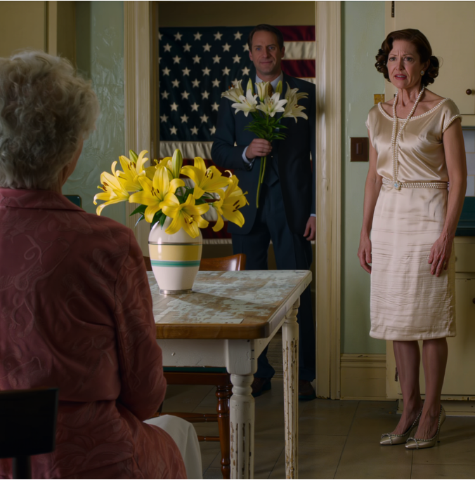 På mors dag stod min miljonärsson vid min dörr med gula blommor, tittade på mig och frågade rakt ut: ”Mamma, är du okej med de 5 000 dollar som Clara skickar varje månad?” Jag satte en sträng röst i halsen: ”Son, jag lever på kyrkans hjälp.” Just då dök min svärdotter upp med ett kallt leende, hennes parfym strömmade in, hon rörde vid hans ärm och sa en mening som fick mitt leende att stelna till is. – Nyheter