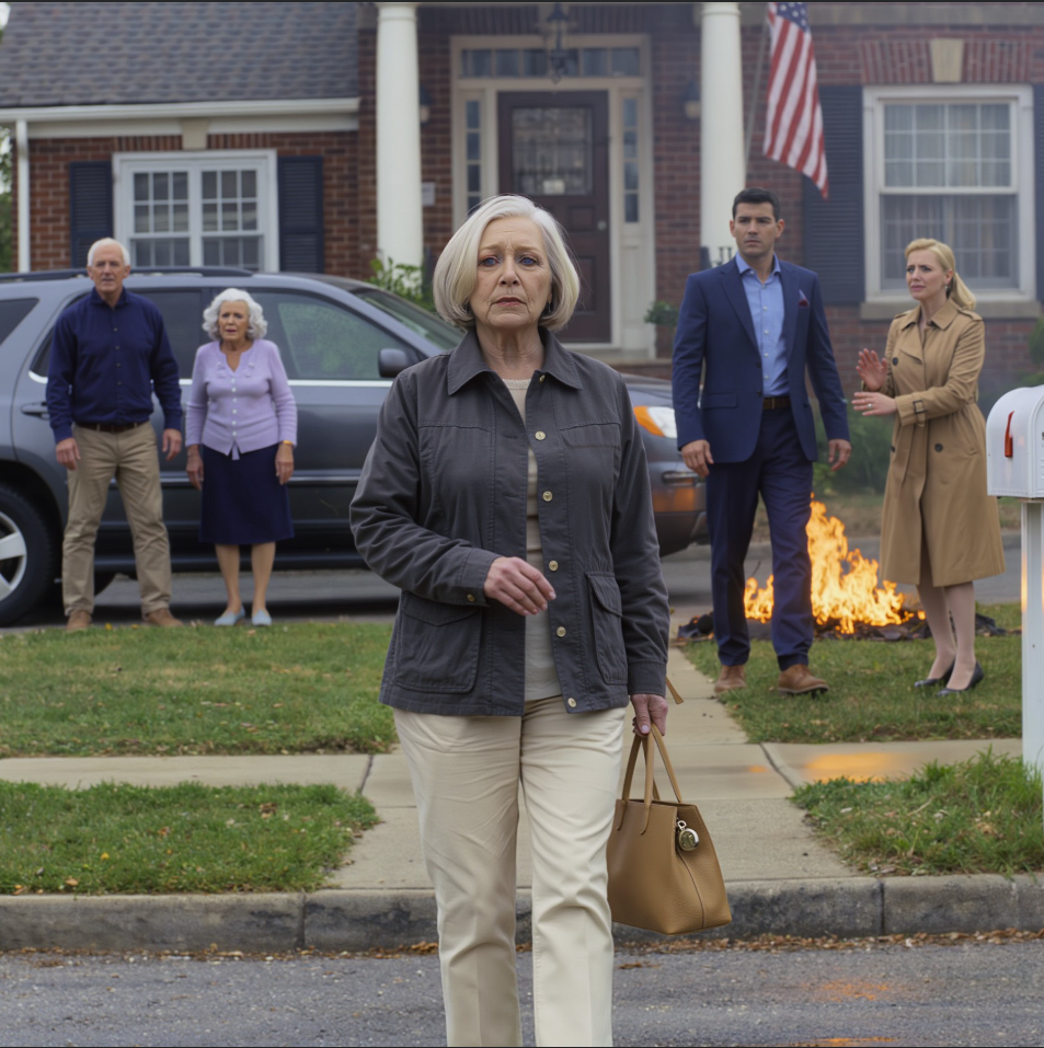 Jag vaknade upp efter sex månaders koma. Min son sa: ”Mamma, jag gav ditt hus till mina svärföräldrar. Vi trodde att du inte skulle klara det.” Hans fru tillade: ”Du måste hitta någon annanstans att bo.” Jag gick tyst därifrån. Tre timmar senare, när de kom tillbaka, hade låsen bytts och alla deras tillhörigheter brann på gräsmattan framtill… – Nyheter