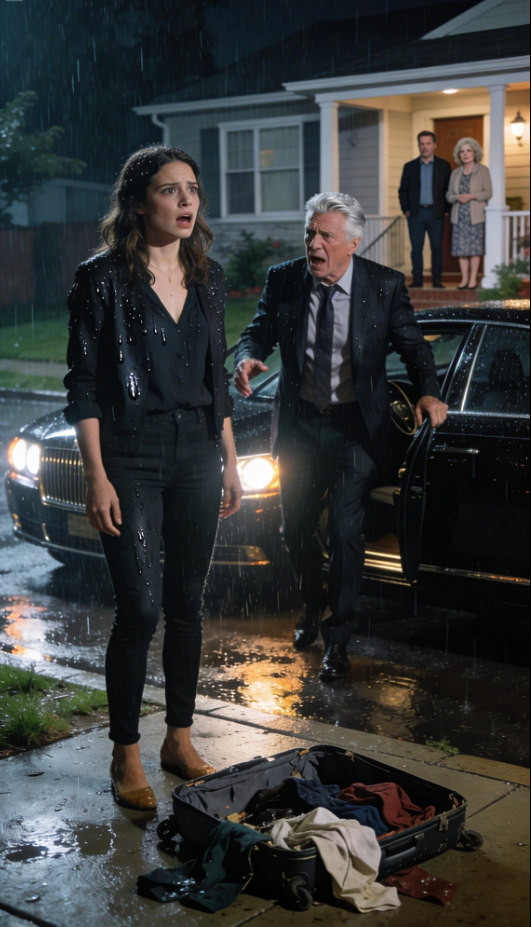 Jag borde ha sprungit. Det var det förnuftiga svaret. En främling dyker upp från ingenstans och påstår att din döde far lever, och plötsligt står mannen själv i regnet och tittar på dig som om han bär på tjugo års skuld. Varje varningsinstinkt jag hade var att skrika. Men sedan tog han ett försiktigt steg framåt, och jag såg det. Mina ögon. Inte färgen – jag hade min mors gröna ögon. Utan formen. Det lätta hängande i yttre ögonvrån när man är känslosam. Samma veck nära munnen. Samma nervösa sätt att pressa tummen mot ringfingret. Detaljer som ingen lögn kunde förfalska så snabbt. Daniel kom ner för trappan. ”Vanessa, gå bort från honom. Det här är galet.” Min far – eftersom en del av mig redan hade börjat tänka orden – tittade inte ens på honom. ”Du borde hämta dina saker från trottoaren”, sa han till Thomas. ”Allt.” Patricia fräste. ”Ursäkta mig? Hon tar inte en sak till från det här huset.”