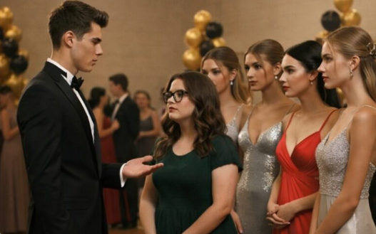 Den stiliga pojken i skolan bjöd in sin knubbiga klasskamrat till en långsam dans i hopp om att göra narr av henne, men så fort de nådde mitten av ringen chockades hela salen av vad som hade hänt.