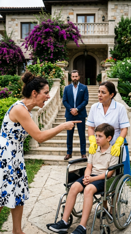 Miljonären sparkade städerskan, men vad hans flickvän gjorde mot hans funktionshindrade son kommer att chockera dig – FG News