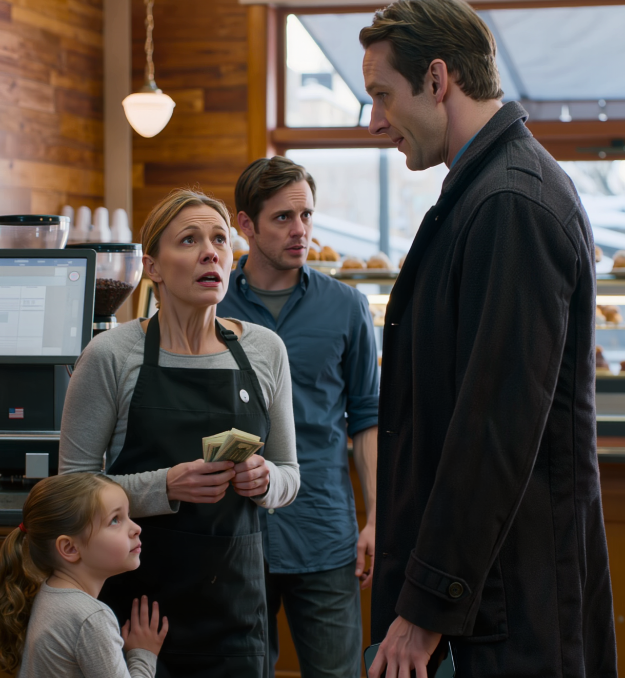 ”Min mamma jobbar så hårt, men hennes chef vill fortfarande inte betala henne”, sa den lilla flickan. Vid hörnbordet tittade miljardären Jonathan Reed mot disken och blev helt tyst. – Nyheter