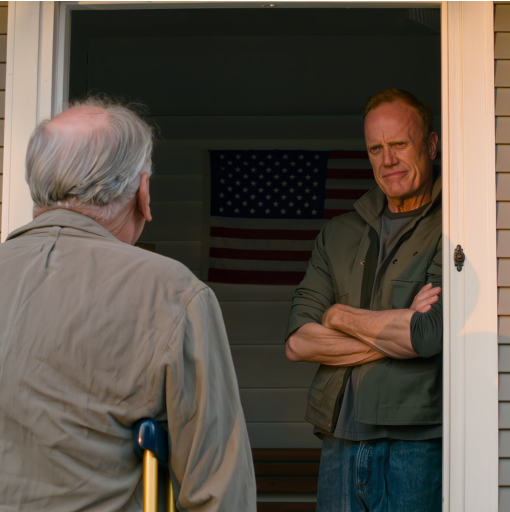 Fortfarande på kryckor efter knäoperationen kom jag hem till huset jag hade behållit i över 40 år i Ohio och fann låsen bytta, familjefotona borta och min svärson blockerade verandan och sa kallt: “Från och med nu är det här vårt hus.” Jag skrek inte. Jag tittade honom bara rakt i ögonen och gav ett svar som fick det där leendet att stelna. – Nyheter