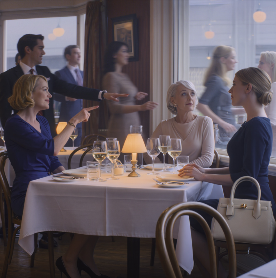 På min systers förlovningsmiddag presenterade mamma mig för brudgummens familj: ”Det här är vår andra dotter – hon städar hus för sitt uppehälle.” Pappa tillade: ”Vi har gett upp hoppet om henne.” Brudgummens mamma lutade huvudet, stirrade på mig och viskade: ”Vänta… du är kvinnan som—” Hon tystnade. Hela bordet blev dödstyst. Min mammas ansikte blev vit. – Nyheter