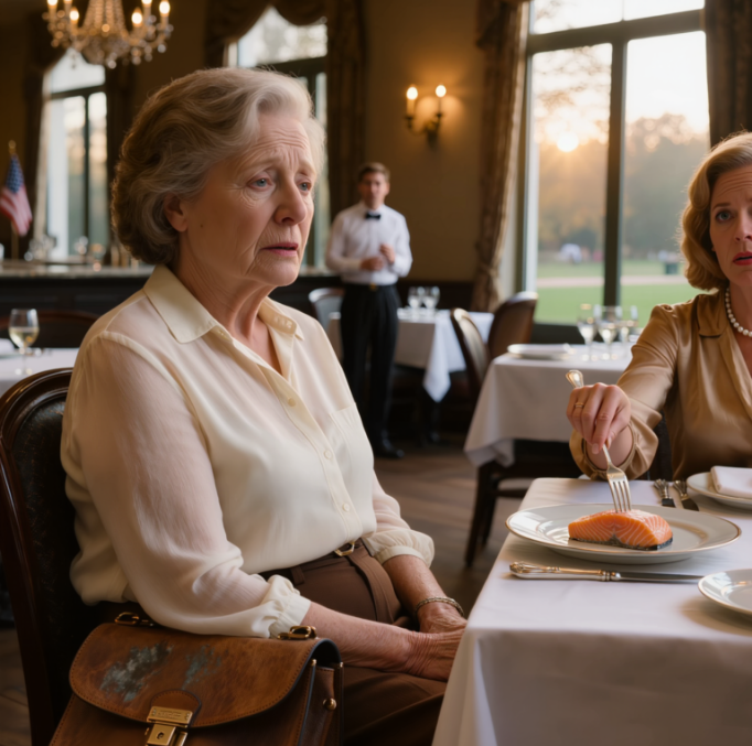 ”Stackars människor sitter inte här”, ropade min sons svärmor rakt i ansiktet på mig efter att ha knuffat undan min tallrik; jag bara log, tog upp min handväska, gick ut, och 10 minuter senare, när chefen stannade vid deras bord, insåg någon äntligen att de hade förolämpat fel kvinna – Nyheter