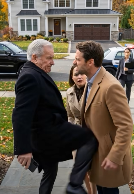 Jag kom hem från semestern och upptäckte att min son hade sålt mitt hus, bytt lås och planerat att dumpa mig på ett vårdhem – sedan frös han till när tre svarta stadsjeepar anlände och min advokat steg ut med ett lugnt leende – Royals