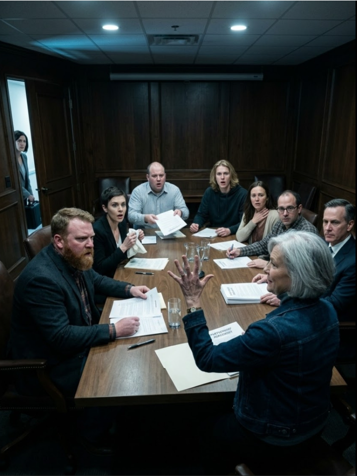 Klockan 18:12 sms:ade min äldsta son mig som om jag vore en anställd: ”Familjmöte. Brädskande. 19:30. Bakrummet på Hunter Steakhouse. Kom inte för sent.” Jag var 68 och drev fortfarande tre tvättstugor, ett hus och en liten sjöstuga – så jag tänkte att han ville prata ”planer”. Men när jag gick in i det där privata rummet utanför Denver fanns det inga menyer, ingen middag… bara sex ansikten, en främling i dyr kostym och en bunt papper redo för min underskrift. Jason lutade sig in och viskade: ”Skriv under ikväll… annars fördärvar vi dig.” Jag ryckte inte till – jag lyfte bara handen, räknade dem högt… och log. ”KUL”, SA JAG MJUKT, ”FÖR JAG HAR BARA TATT MED EN.” SEN VRIDDE SIG DÖRRHANDTAGET… – Nyheter