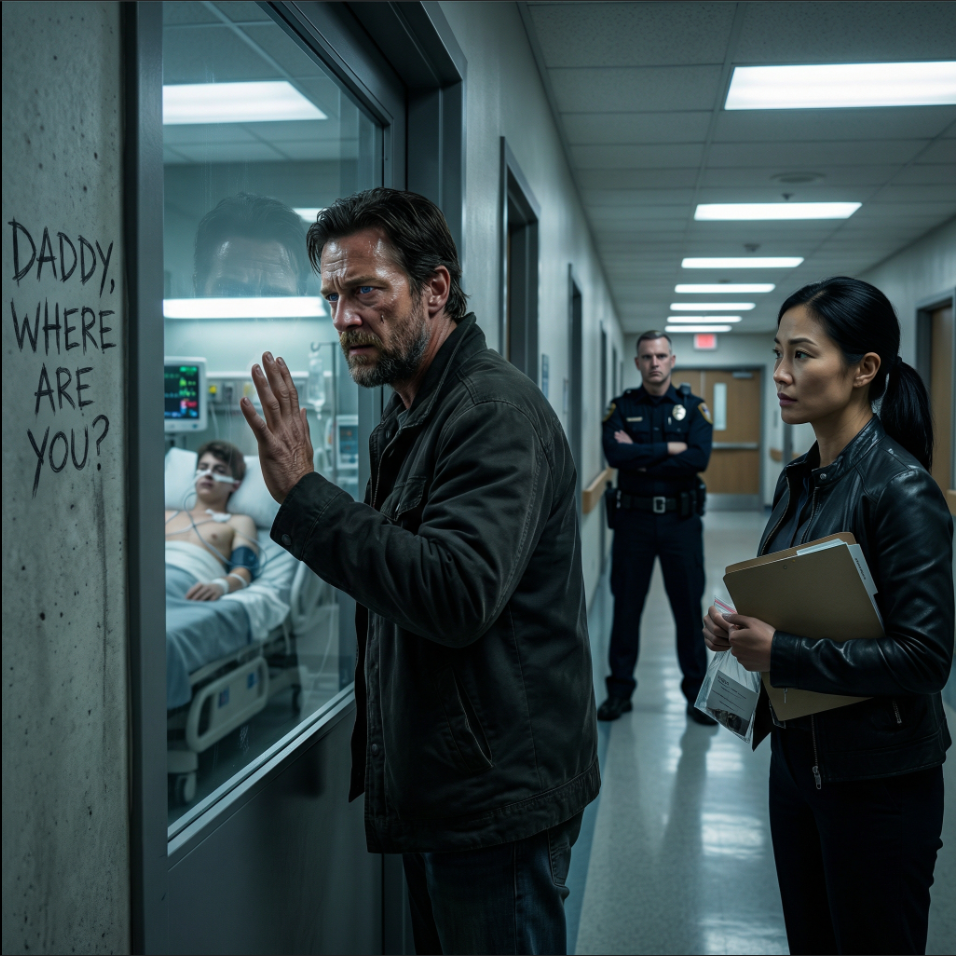 “Polisen hittade min 16-årige son kedjad vid en rostig metallstol i ett mörkt lager i ‘sju brutala timmar’, medan femton skrattande monster turades om att misshandla honom blodigt bara för nöjes skull. Jag kom för sent – ​​bara ‘hans döende skrik’ ekade genom tomma hallar och betongväggar med hans sista vädjan inristad: ‘Pappa, var är du?’. Fadern de hånade är borta. Nu kommer ‘Navy Seal-djävulen’ de skapade att ‘jaga alla namn’. Ingen nåd. Ingen flyktväg.” – Royals