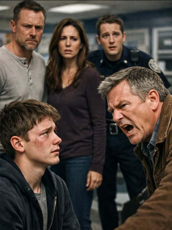 Min brorson ringde mig sent på kvällen: ”Morfar… Jag är på polisstationen. Min styvfar slog mig… men han sa att jag attackerade honom. Min mamma tror mig inte!” När jag kom till stationen var polismannen blek och stammade: ”Förlåt… Jag vet inte…” – Nyheter