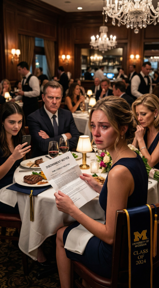 Till min examensmiddag sköt pappa fram ett kuvert över bordet och skrev: ”Från oss alla.” Jag log, öppnade det och kände hur hela min kropp domnade av – det var ett avskedsbrev. Min syster filmade mig faktiskt, skrattade och väntade på att jag skulle bryta ihop. Istället tittade jag upp och sa: ”Tack. Det här gör det jag gjorde härnäst mycket lättare.” De trodde att de hade förintat mig… men de hade ingen aning om att jag redan hade slagit dem till slutet. – Sanna berättelser