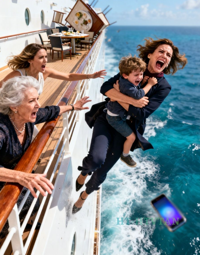 På mina föräldrars privata kryssningsbåt blev min 5-årige son och jag plötsligt knuffade bakifrån. Jag vände mig om, och min mamma sa tyst: “Du kommer att bli utraderad – som om du aldrig hade funnits.” Min syster viskade med ett flin: “Hej då, ni onödiga!” Medan jag höll min son hårt föll jag i havet. Timmar senare … – Nyheter