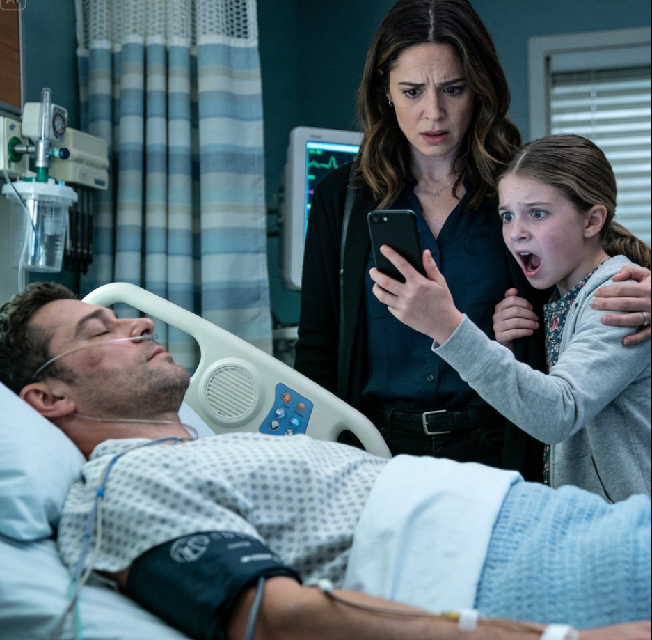 Min man hade legat i koma ända sedan bilolyckan. En dag åkte jag för att besöka honom med min dotter. Plötsligt grep hon tag i min arm och viskade: ”Mamma… Pappa är vaken. Han låtsas.” Jag stirrade förvirrat på henne. ”Det är omöjligt”, sa jag. Utan ett ord till lade hon sin telefon i min hand. I samma sekund som jag tittade på skärmen började jag bli kall. Jag tog tag i hennes hand och gick ut från sjukhuset omedelbart. – Story