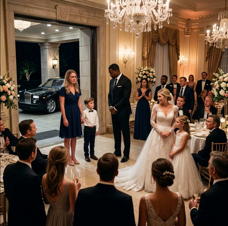 My sister’s wedding was in full swing when my son and I were pushed to the very back like we didn’t belong. Her daughter laughed cruelly. “They look so cheap!” My sister smirked and said, “You should be grateful you were even invited.” I stayed silent, holding my son’s hand tightly. Then a black limo pulled up outside. Moments later, the driver walked in, looked straight at my son, and said, “Sir, it’s time.” In an instant, the entire room went dead silent. – Story